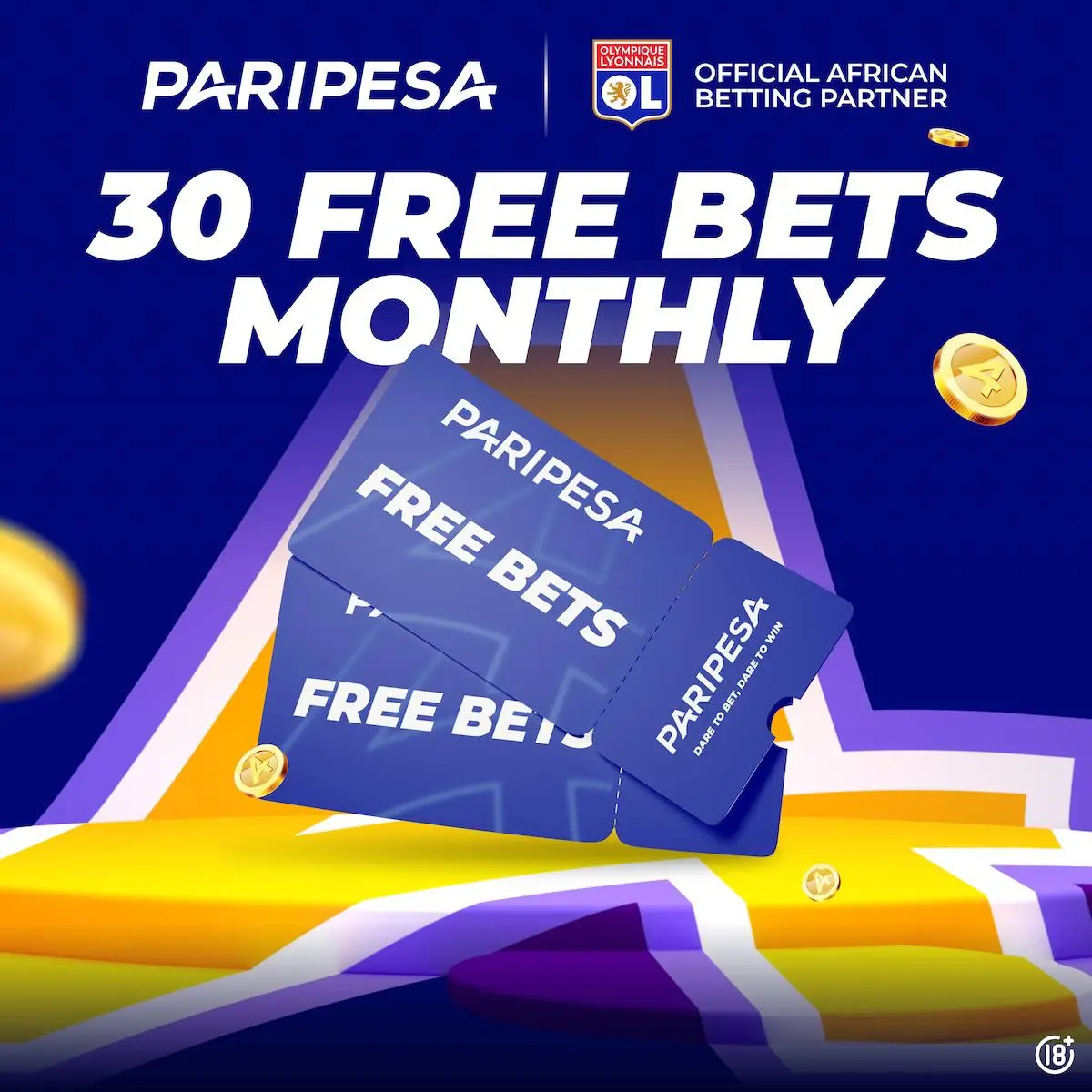 Paripesa Rwanda 30 free bets bonus